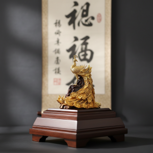 Alternative view of Chim Phượng Hoàng Dát Vàng 24k