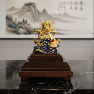 Alternative view of Rồng Nhả Ngọc Dát Vàng 24k